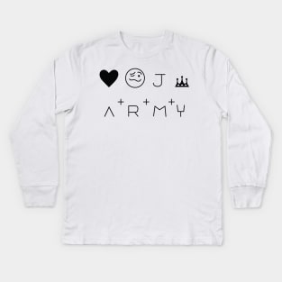 BTS Jungkook tatoo Kids Long Sleeve T-Shirt